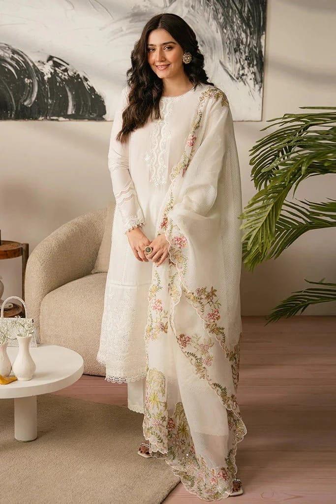 Embroidered Lawn Fancy 3 Piece Dress