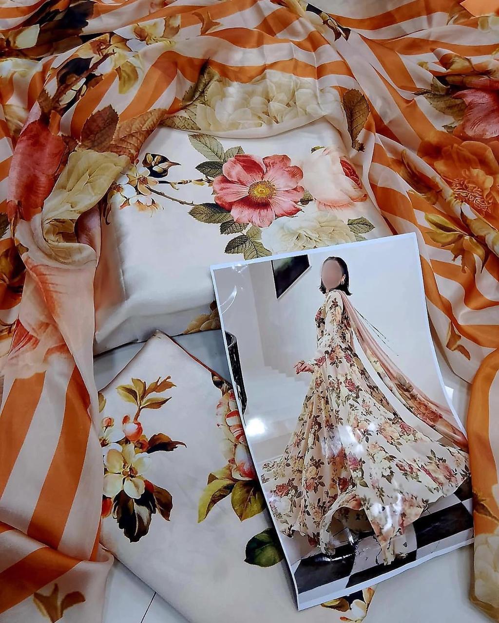 Printed Lawn 3Piece suit