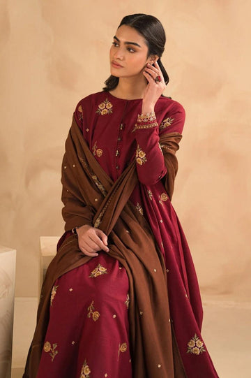 Embroidered Lawn Fancy 3 Piece Dress