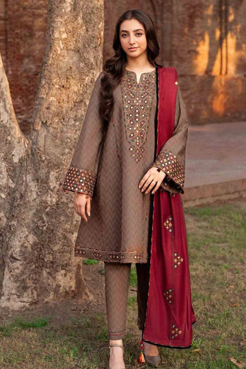 Embroidered Lawn Fancy 3 Piece Dress