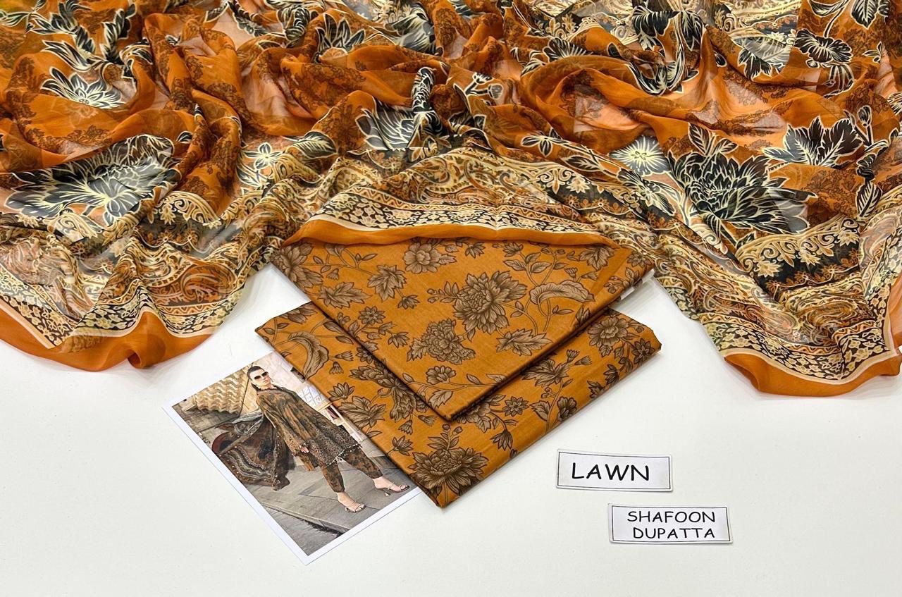 Print lawn 3pc Suit