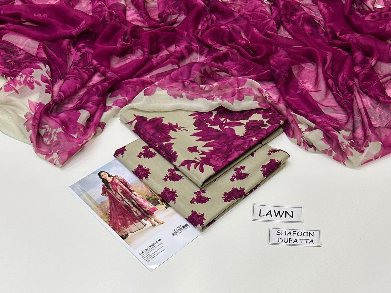 Print lawn 3pc Suit