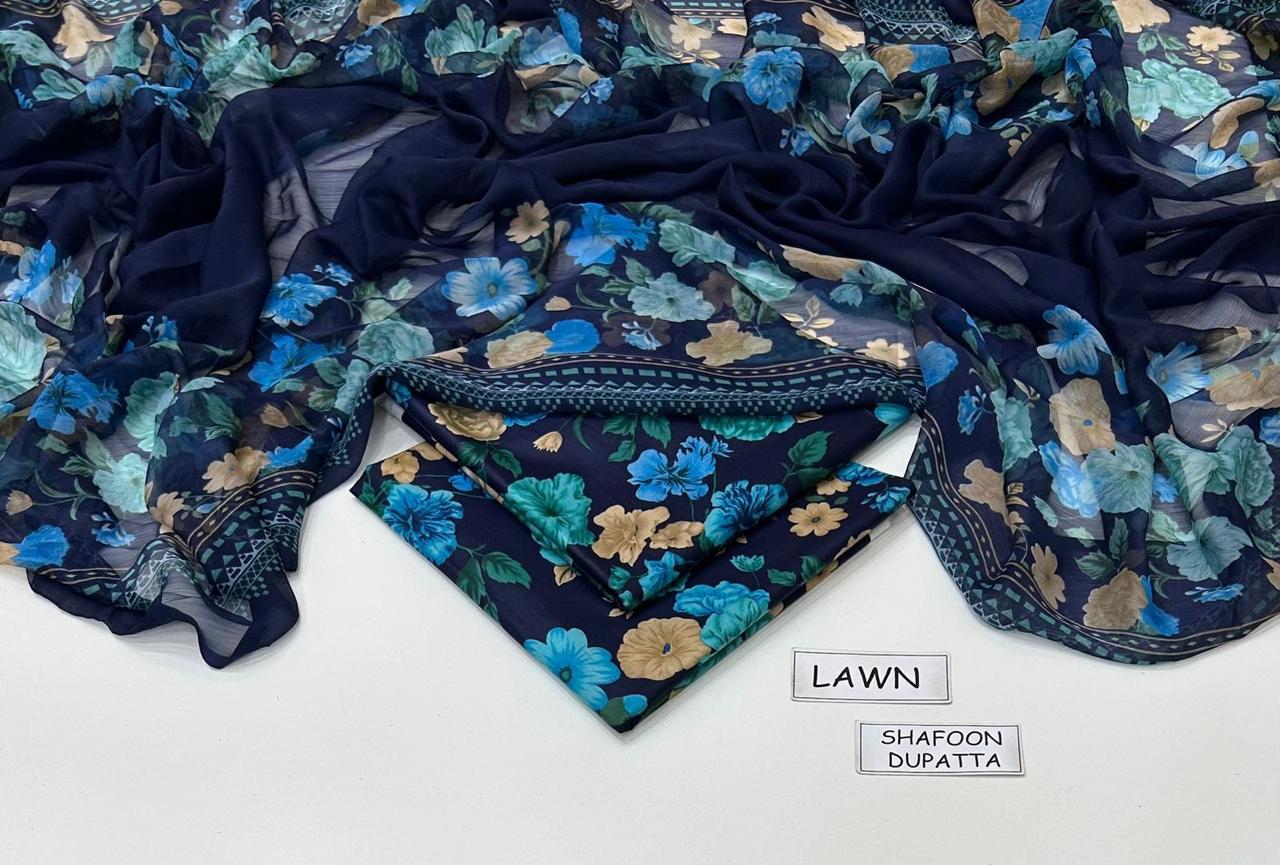 Print lawn 3pc Suit