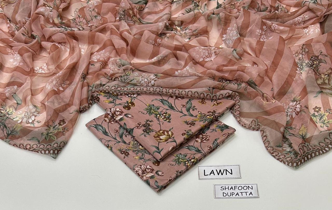 Print lawn 3pc Suit