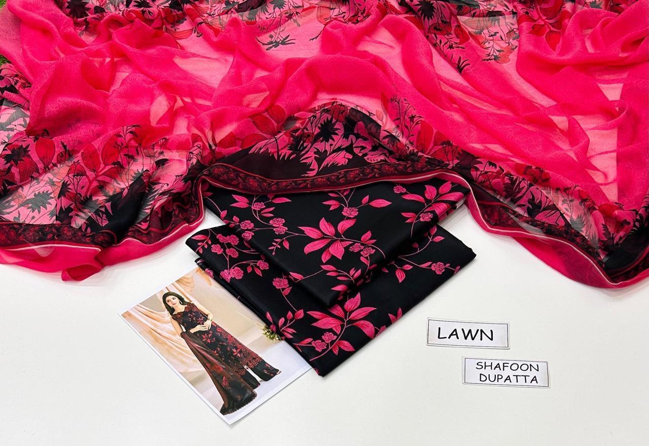 Print lawn 3pc Suit
