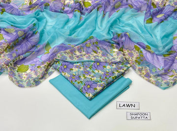 Print lawn 3pc Suit