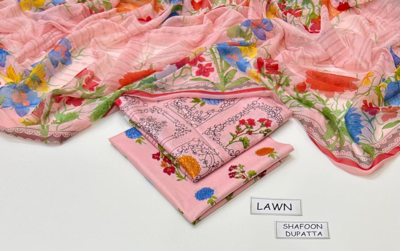 Print lawn 3pc Suit